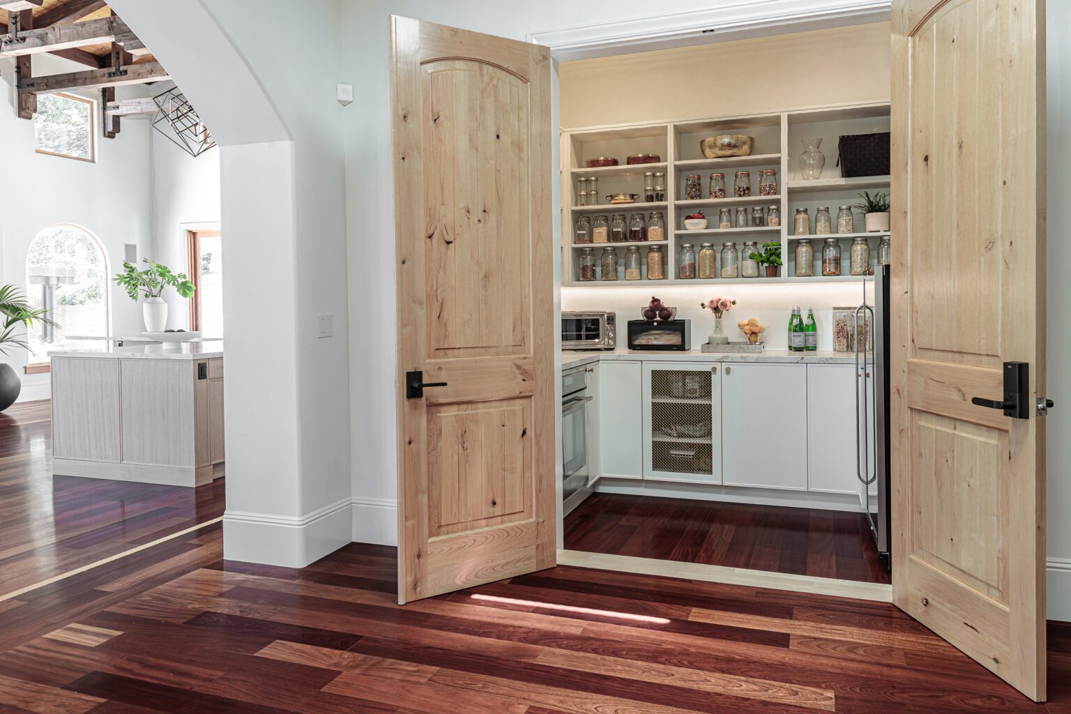 Kitchen Storage Ideas That Maximize Space inspiration. Custom pantry storage in a kitchen remodel