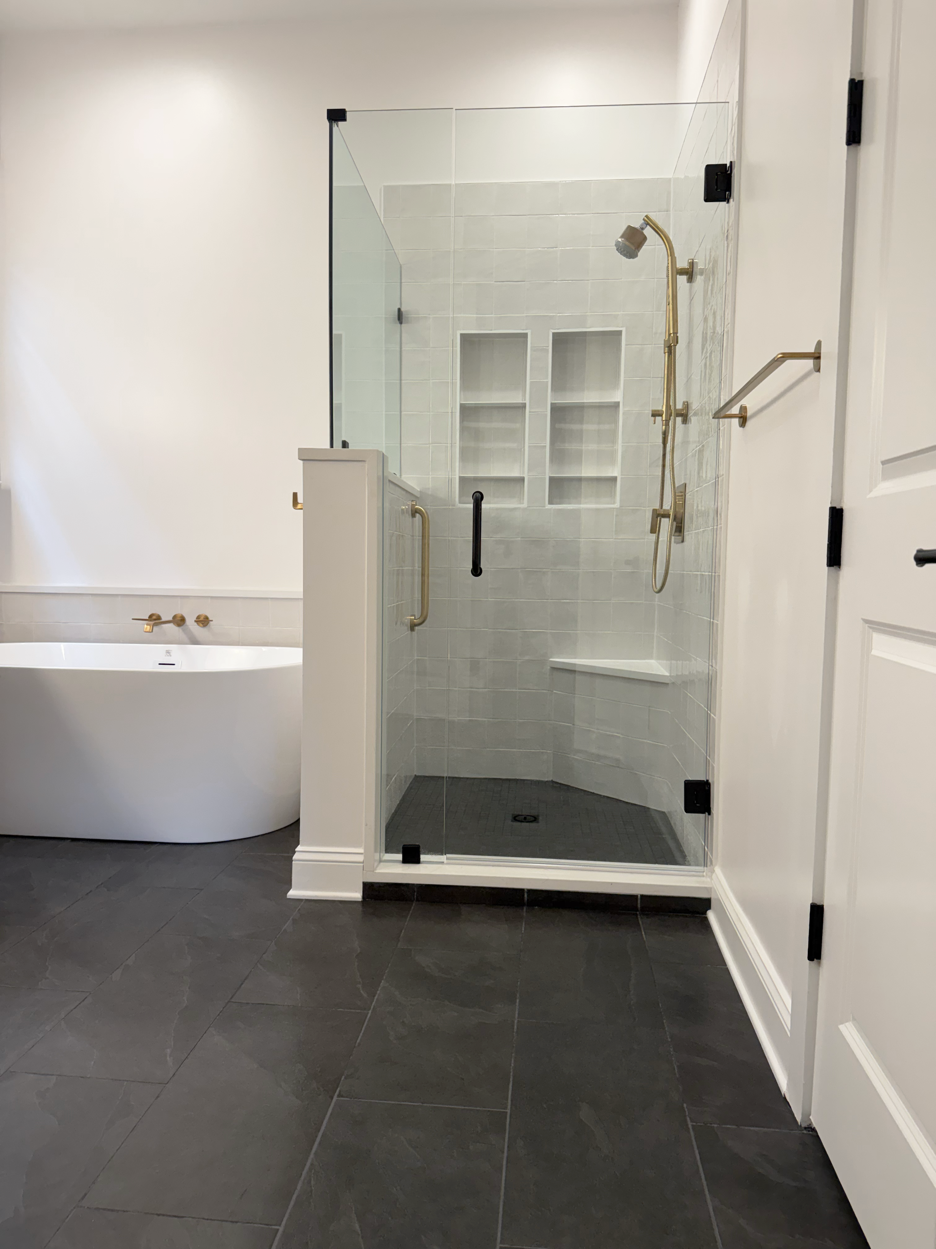 Bathroom Remodeling in King County inspiration. Bathroom remodel with updated surfaces and clean fixture layout